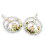 Radial Rutile Quartz Earrings E85058 - Art by any Means Jewelryproduct_