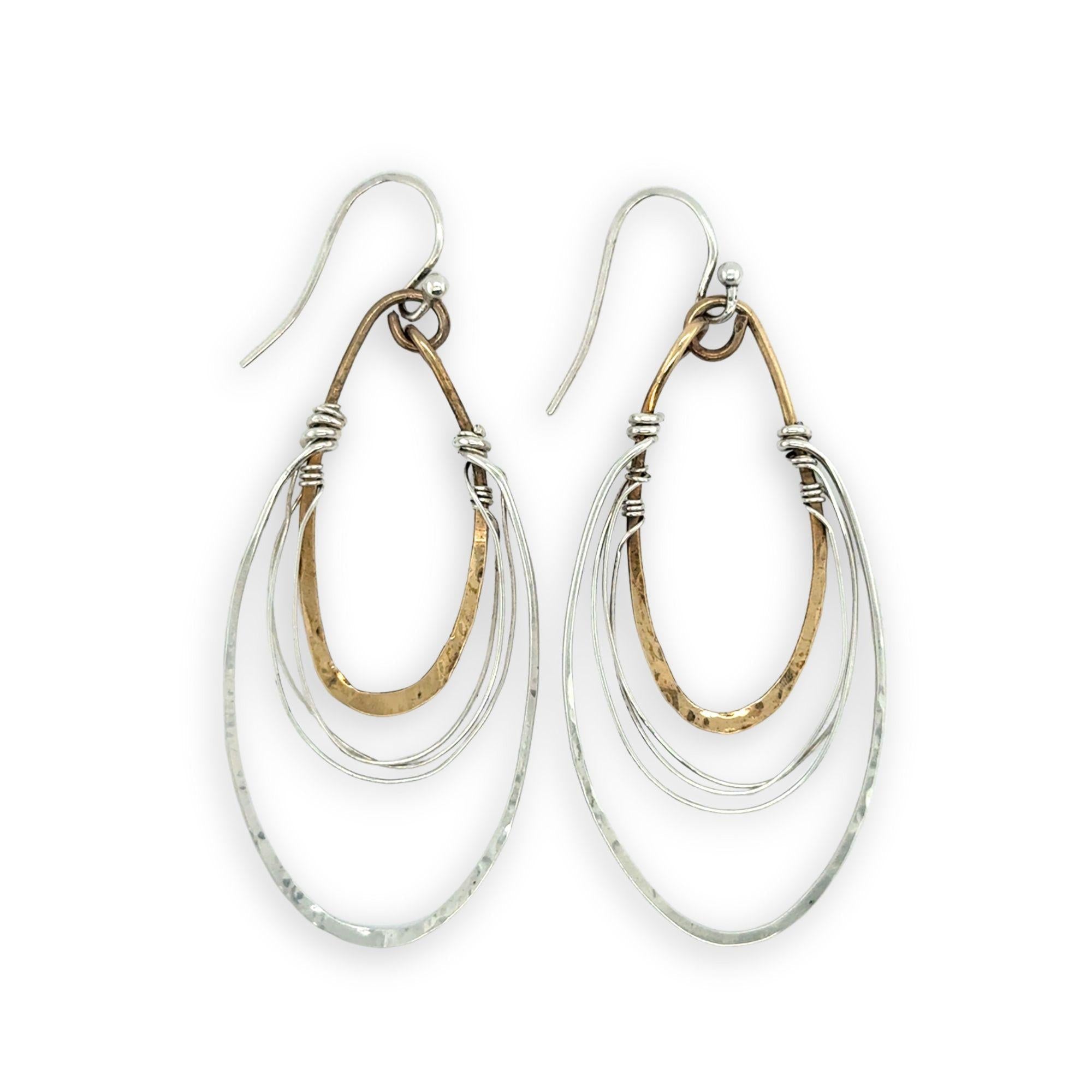 Radio Style Oval Hoop Earrings - Art by any Means Jewelryproduct_