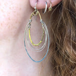 Radio Style Oval Hoop Earrings - Art by any Means Jewelryproduct_