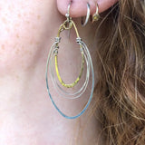 Radio Style Oval Hoop Earrings - Art by any Means Jewelryproduct_