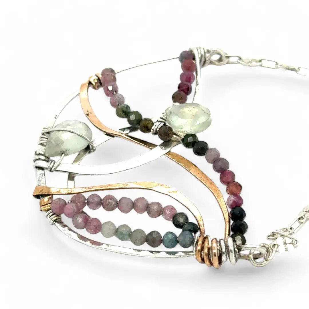 Rainbows of Tourmaline Necklace - Art by any Means Jewelryproduct_