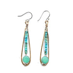 Raindrop Hemimorphite Earrings - Art by any Means Jewelryproduct_