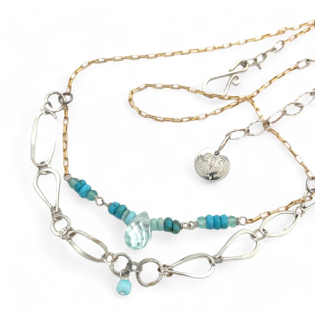 Raindrop Turquoise Necklace 83470N - Art by any Means Jewelryproduct_