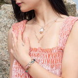 Ranunculus Quartz Necklace 83110N - Art by any Means Jewelryproduct_