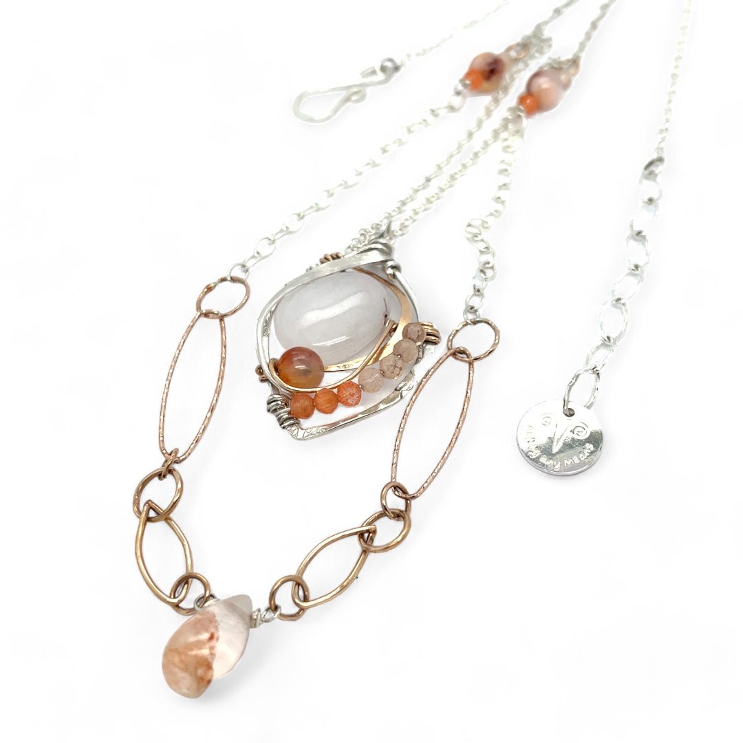 Ranunculus Quartz Necklace 83110N - Art by any Means Jewelryproduct_