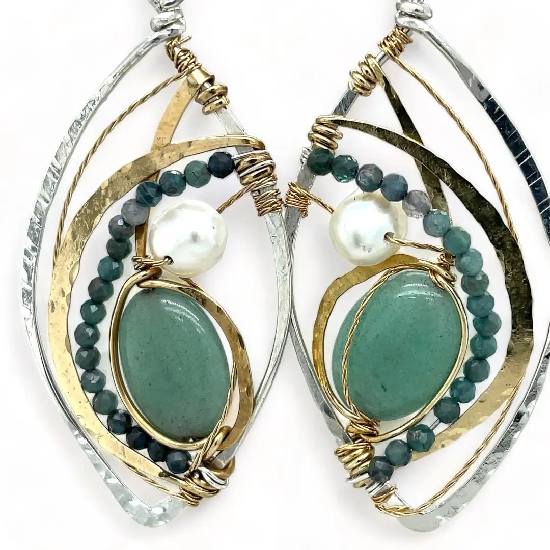 Reflecting Pool Jade Earrings E82423 - Art by any Means Jewelryproduct_
