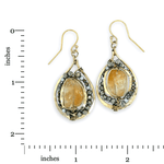 Reverb Citrine Nugget Beaded Drop Earrings - Art by any Means Jewelryproduct_