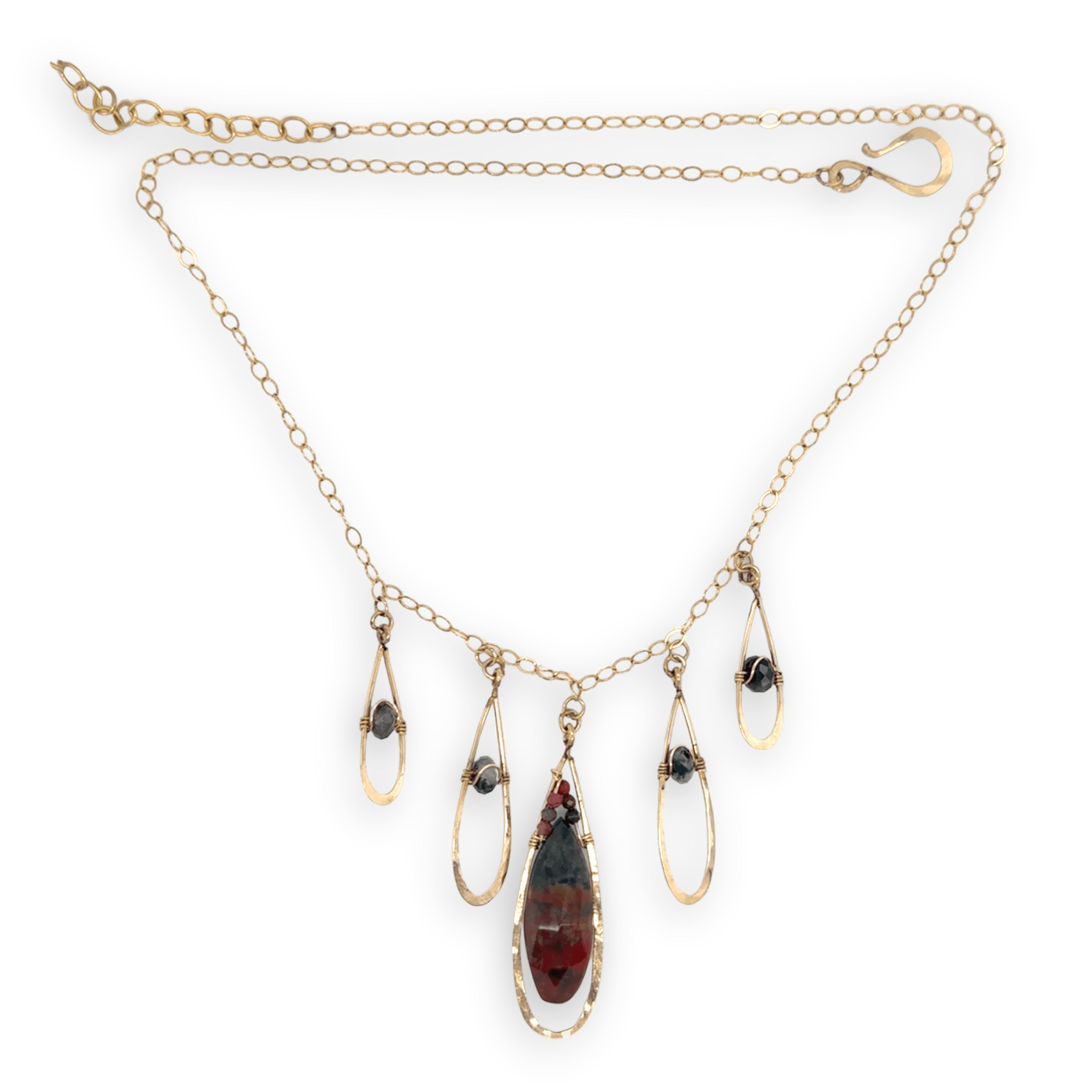 Revitalize Bloodstone Charm Necklace 84850N - Art by any Means Jewelryproduct_