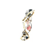 Rhodochrosite Wave Bracelet B404 - Art by any Means Jewelryproduct_