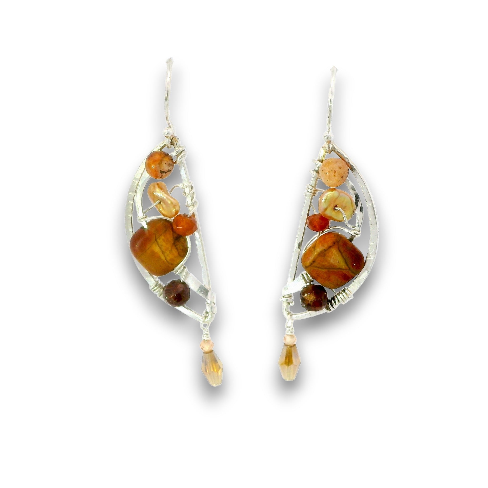 Ridge Jasper Dangle Earrings - Art by any Means Jewelryproduct_