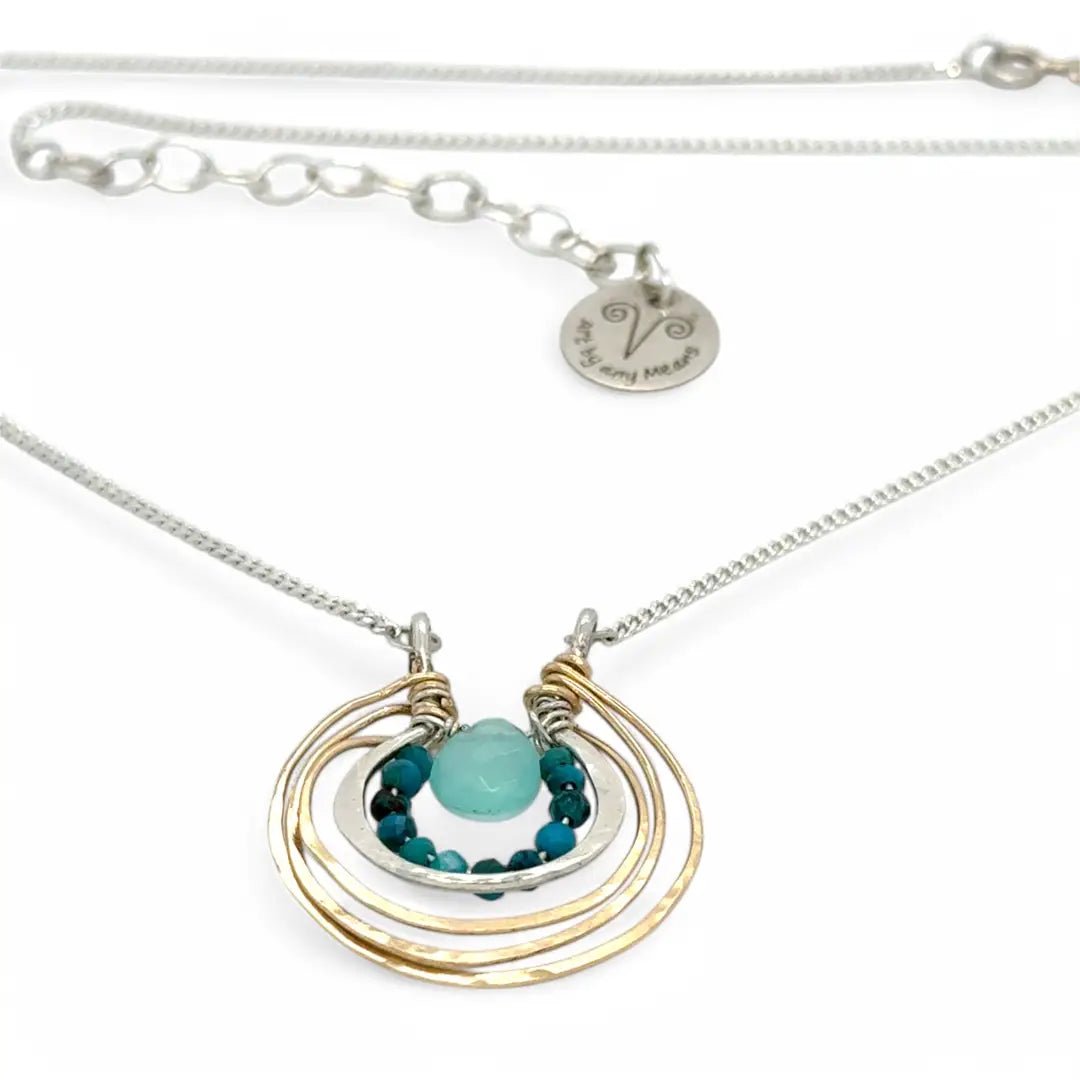 Ripple Chalcedony Necklace 84060N - Art by any Means Jewelryproduct_
