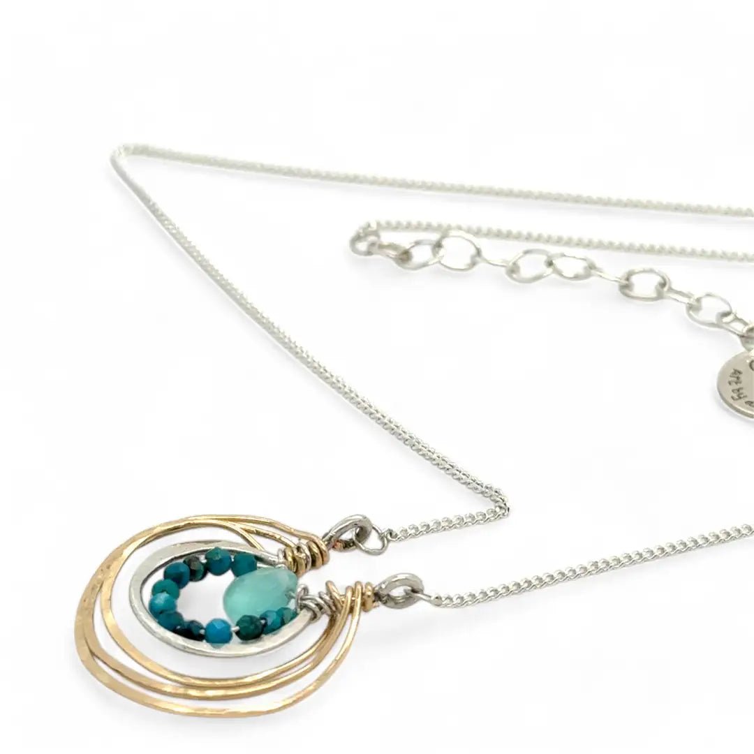 Ripple Chalcedony Necklace 84060N - Art by any Means Jewelryproduct_