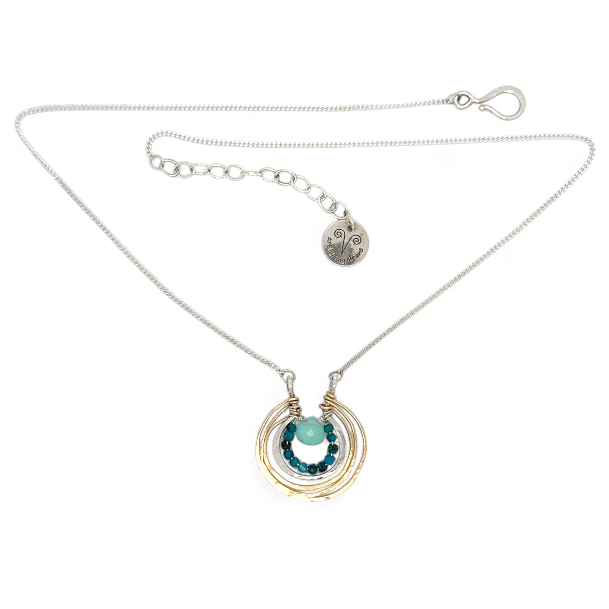 Ripple Chalcedony Necklace 84060N - Art by any Means Jewelryproduct_