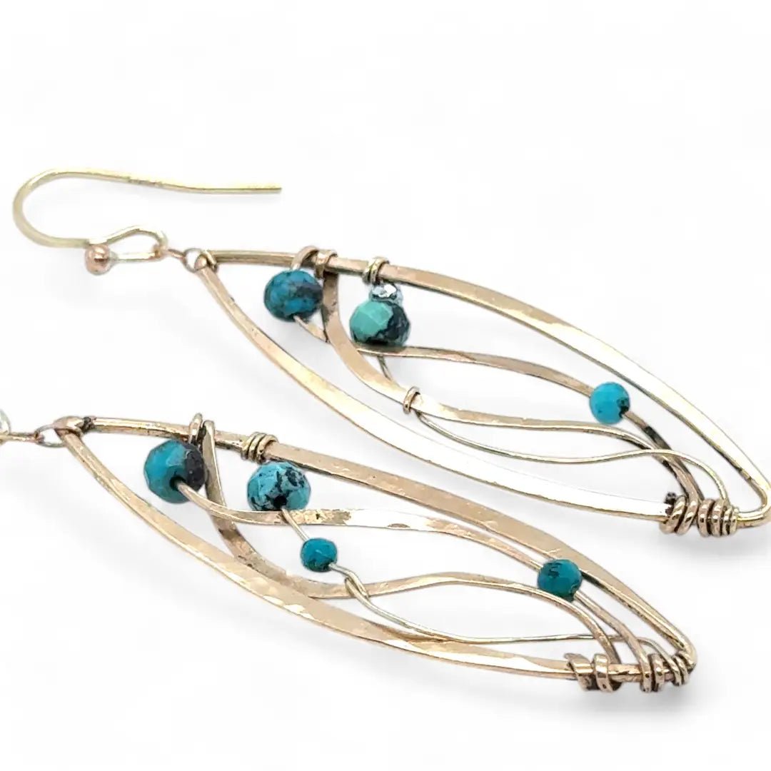 Ripple Turquoise Earrings E84061 - Art by any Means Jewelryproduct_