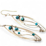 Ripple Turquoise Earrings E84061 - Art by any Means Jewelryproduct_