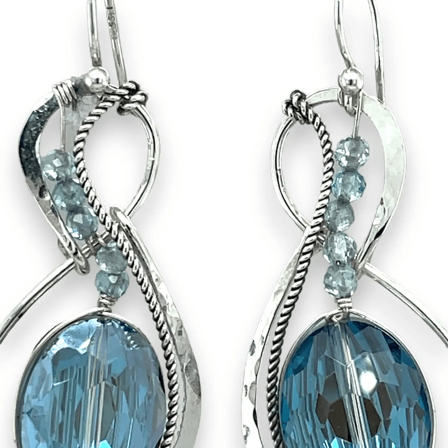 Robin Egg Blue Crystal Earrings E82427 - Art by any Means Jewelryproduct_