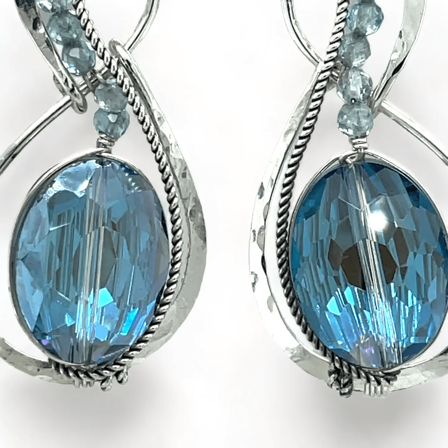 Robin Egg Blue Crystal Earrings E82427 - Art by any Means Jewelryproduct_