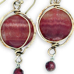 Rose Agate Earrings E82623 - Art by any Means Jewelryproduct_