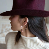 Rose Pearl Hoop Earrings E83515 - Art by any Means Jewelryproduct_