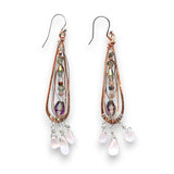 Rose Quartz Cascade Earrings - Art by any Means Jewelryproduct_