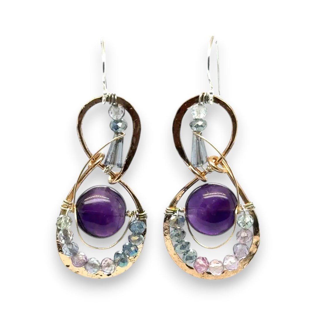 Royal Amethyst Earrings - Art by any Means Jewelryproduct_