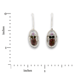 Ruby Floral Sphere Crafted Hook Earrings - Art by any Means Jewelryproduct_
