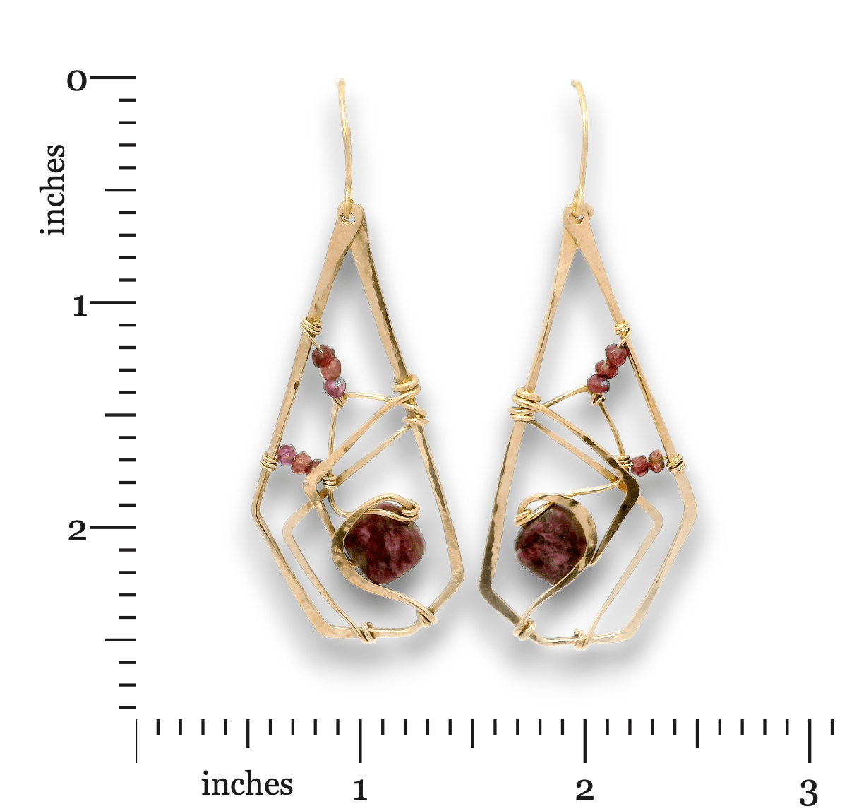 Ruby Terrace Drop Earrings - Art by any Means Jewelryproduct_