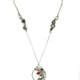 Ruby Zoisite Garden Long Necklace - Art by any Means Jewelryproduct_
