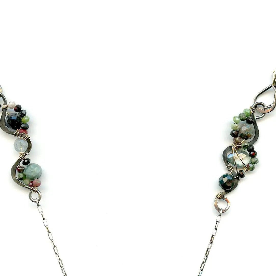 Ruby Zoisite Garden Long Necklace - Art by any Means Jewelryproduct_