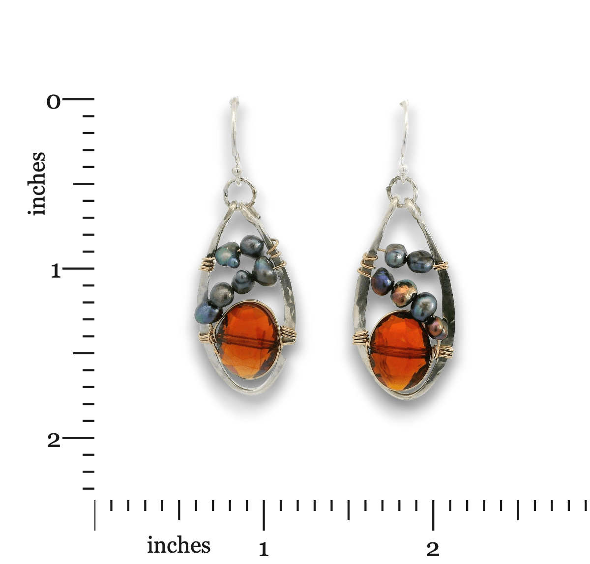 Rust Aura Drop Earrings - Art by any Means Jewelryproduct_