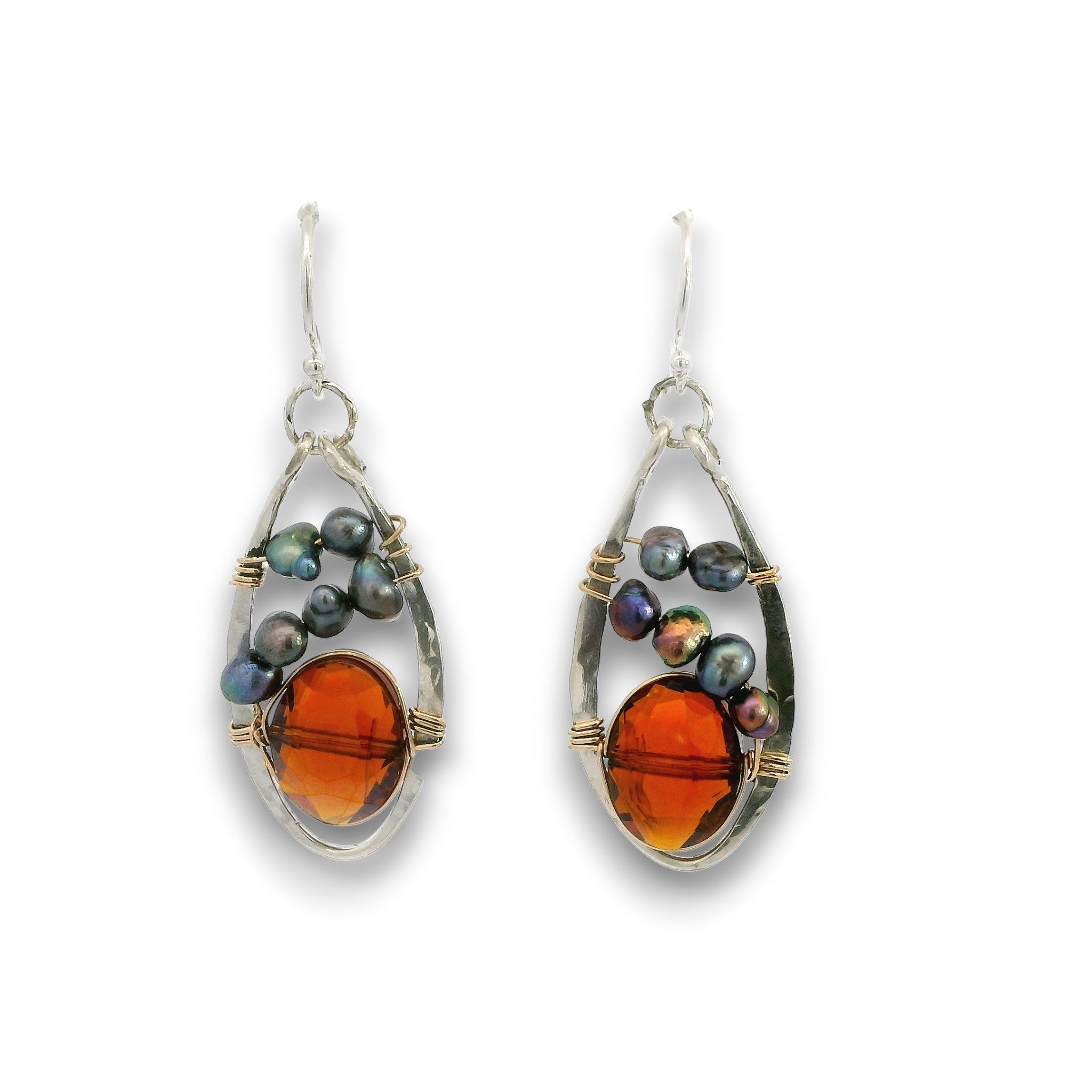 Rust Aura Drop Earrings - Art by any Means Jewelryproduct_