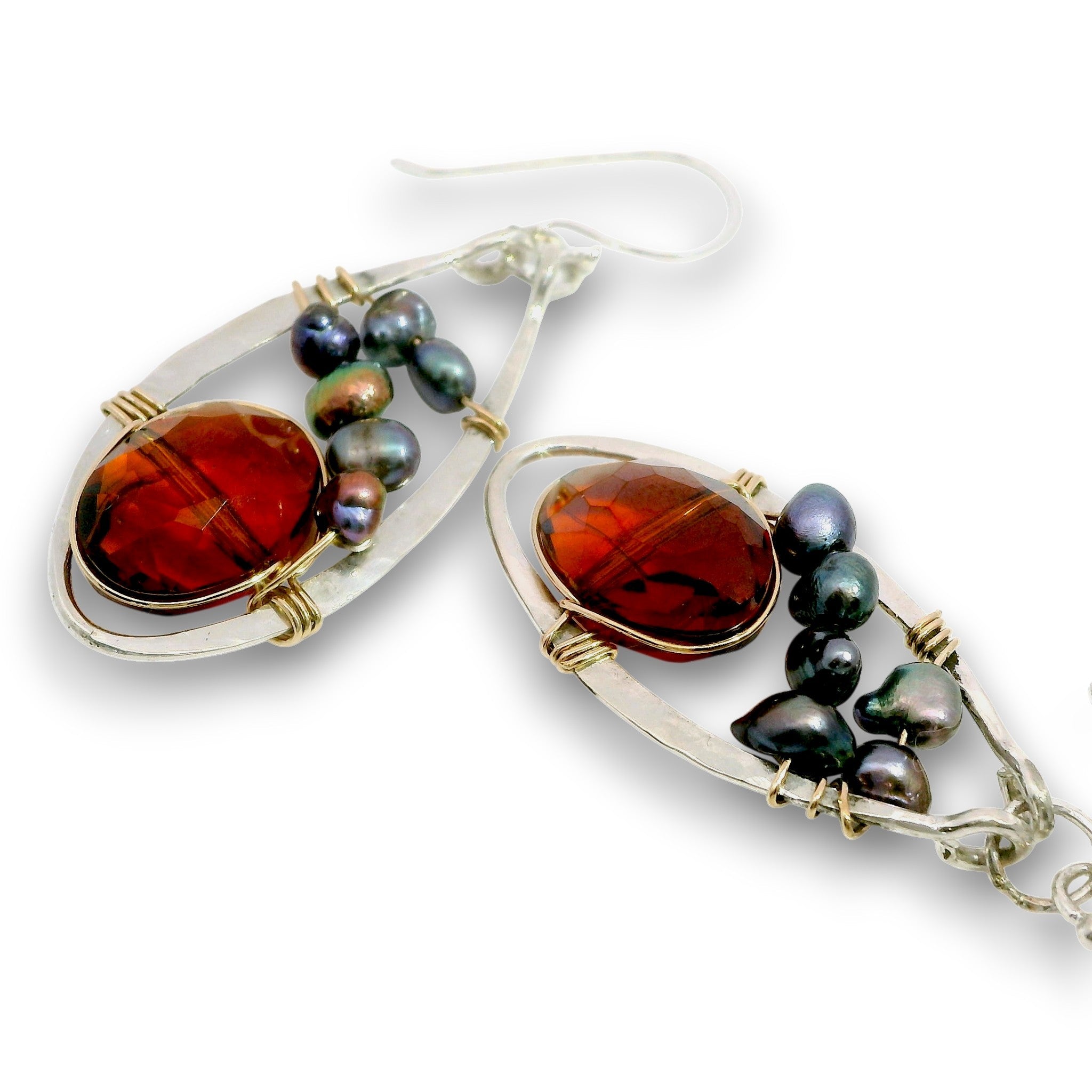 Rust Aura Drop Earrings - Art by any Means Jewelryproduct_