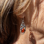 Rust Aura Drop Earrings - Art by any Means Jewelry#product_