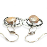 Rustic Pearl Earrings E82500 - Art by any Means Jewelryproduct_