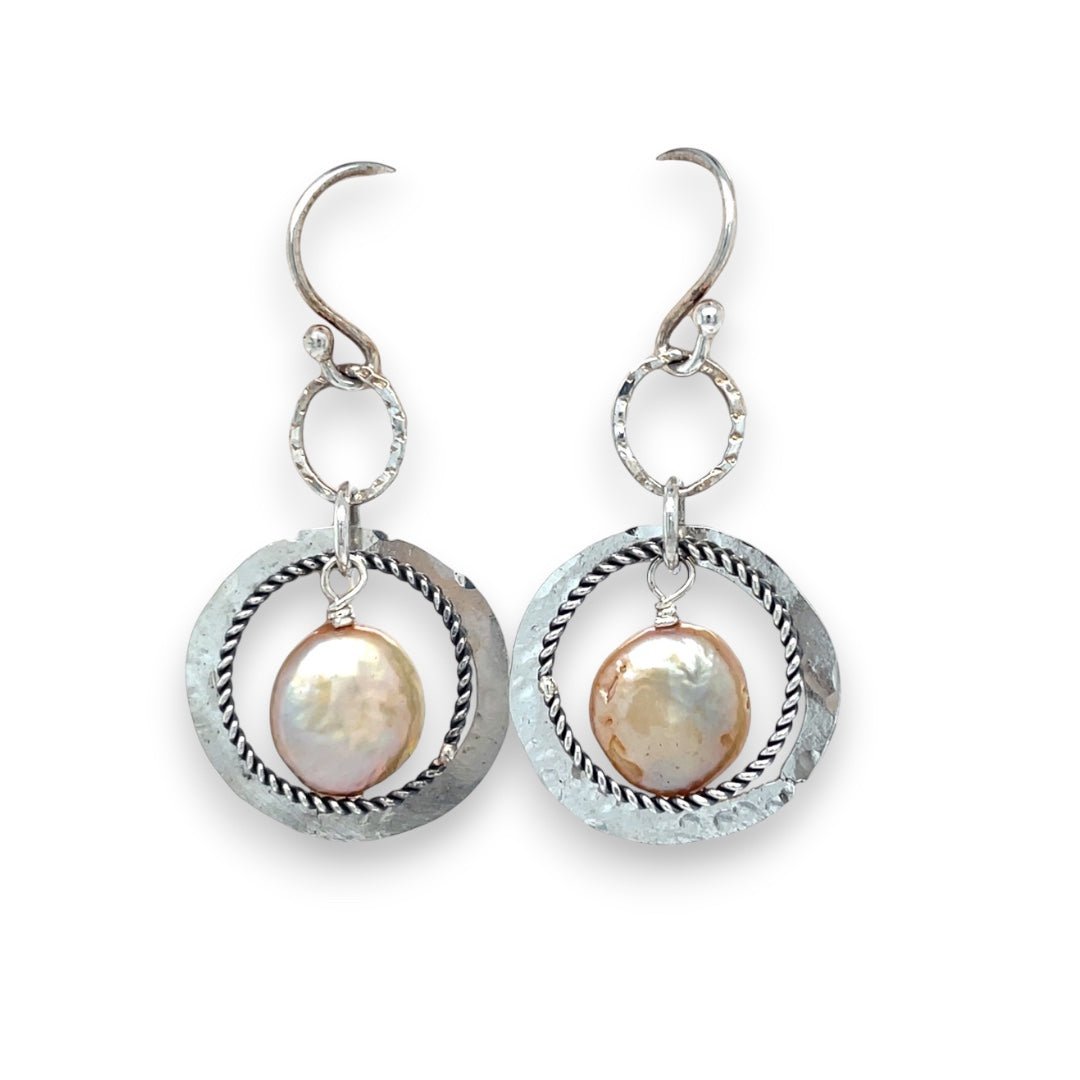 Rustic Pearl Earrings E82500 - Art by any Means Jewelryproduct_