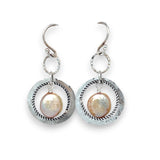 Rustic Pearl Earrings E82500 - Art by any Means Jewelryproduct_