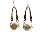 Rutile Quartz Sphere Earrings E82586 - Art by any Means Jewelryproduct_