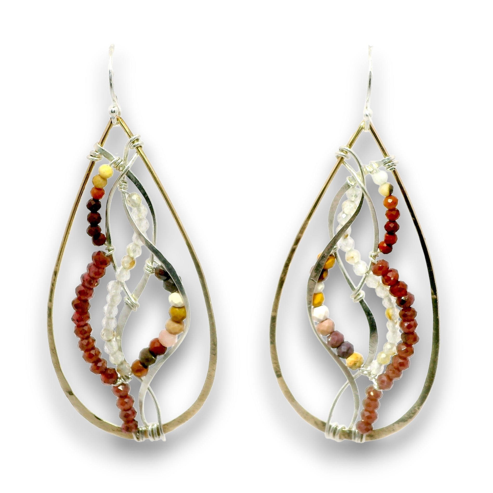 Sanibel Garnet Drop Earrings - Art by any Means Jewelryproduct_