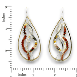 Sanibel Garnet Drop Earrings - Art by any Means Jewelryproduct_