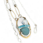 Scarab Amazonite Necklace 83455N - Art by any Means Jewelryproduct_