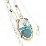 Scarab Amazonite Necklace 83455N - Art by any Means Jewelryproduct_