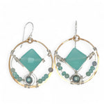 Sea Foam Chalcedony Hoop Earrings E84151 - Art by any Means Jewelryproduct_