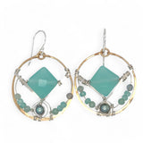 Sea Foam Chalcedony Hoop Earrings E84151 - Art by any Means Jewelryproduct_