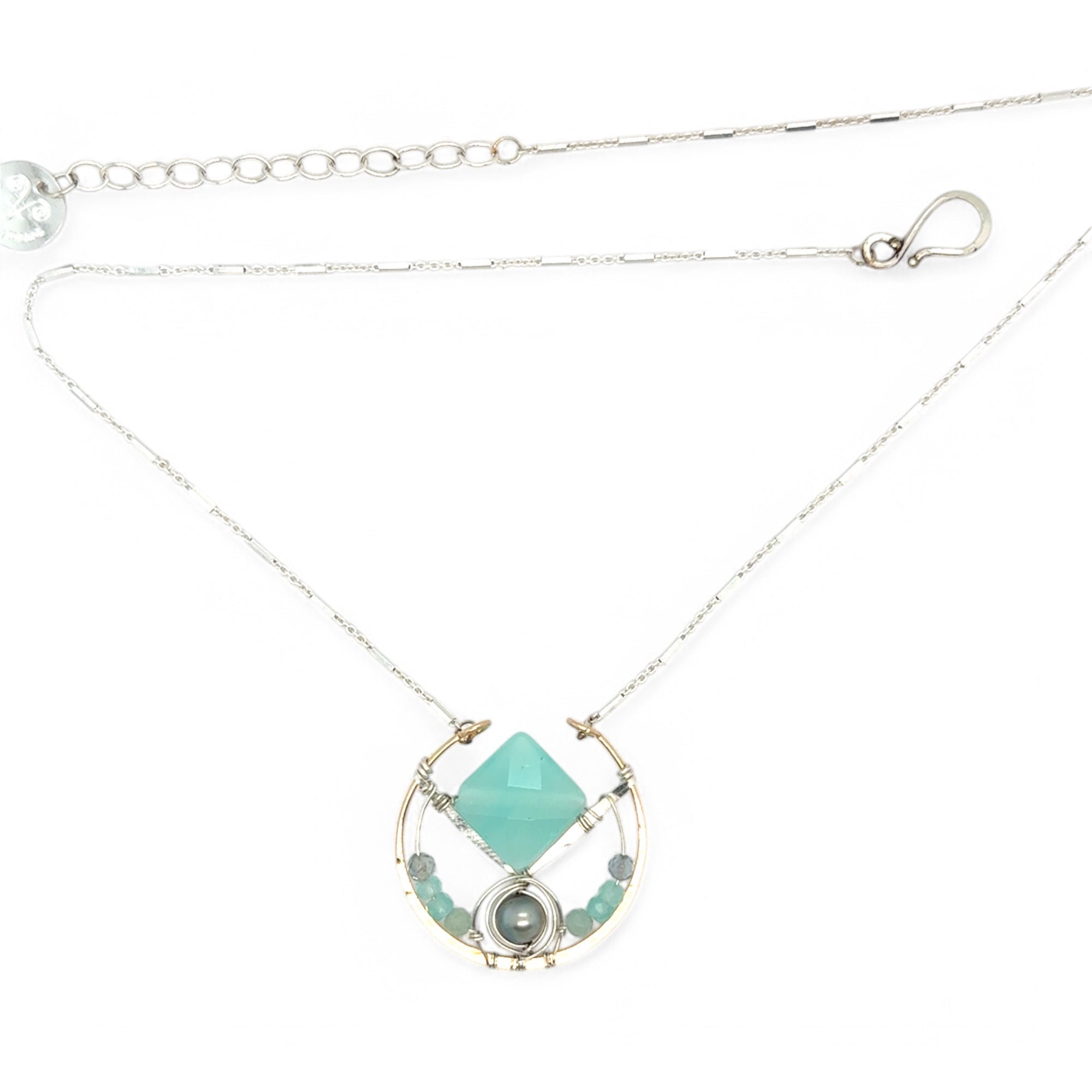 Sea Foam Chalcedony Necklace 84150N - Art by any Means Jewelryproduct_
