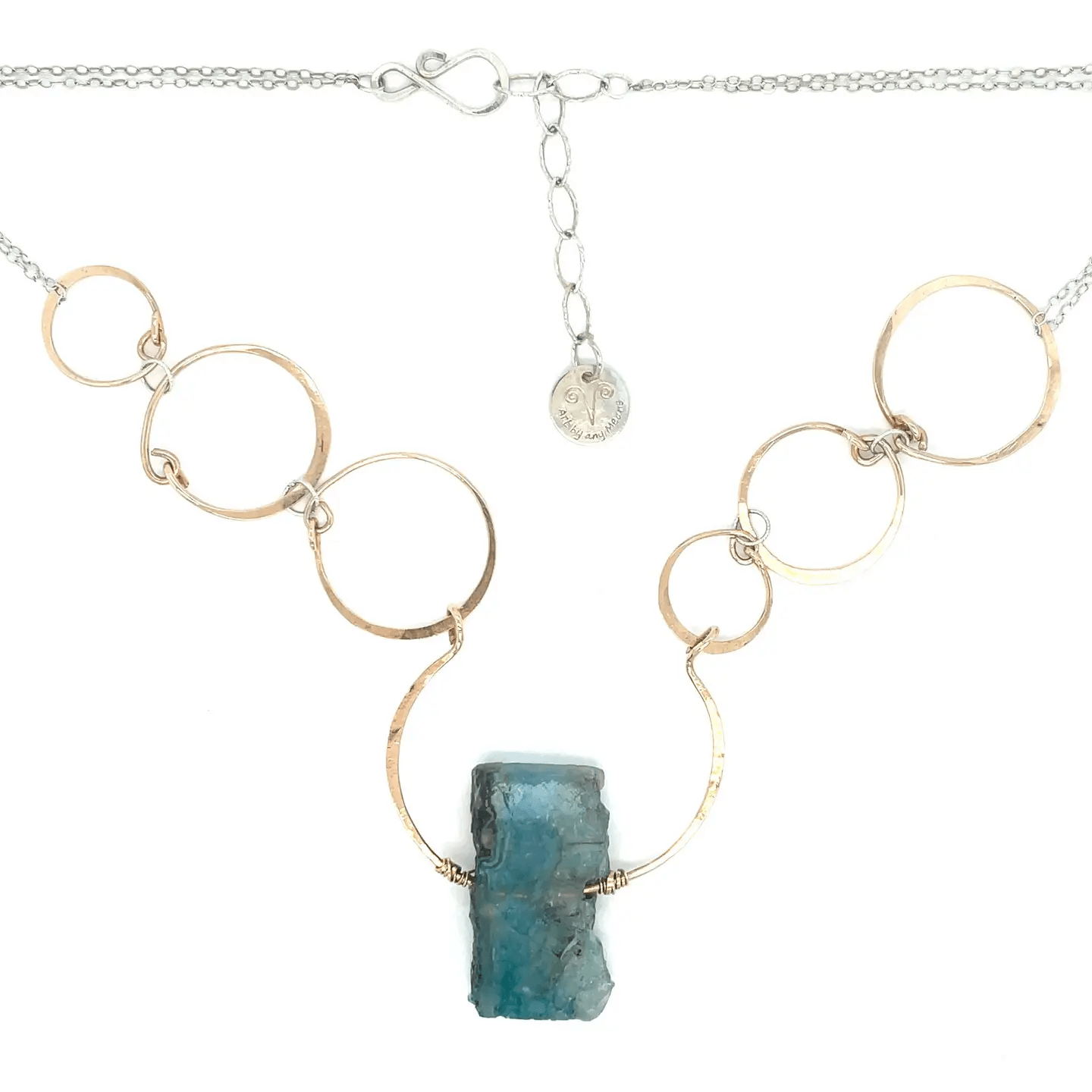 Sea Froth Quartz Slab Necklace - Art by any Means Jewelryproduct_