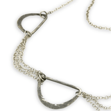 Semi - Circle Silver Necklace 84755N - Art by any Means Jewelryproduct_