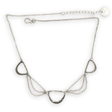 Semi - Circle Silver Necklace 84755N - Art by any Means Jewelryproduct_