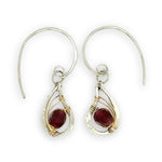 Serendipity Garnet Hoop Earrings E84737 - Art by any Means Jewelryproduct_
