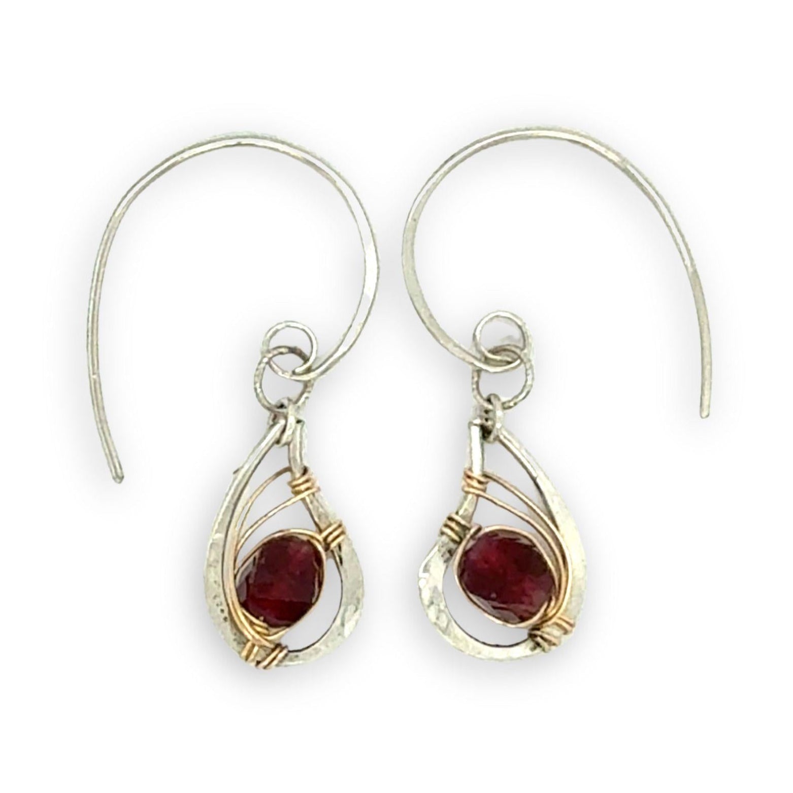 Serendipity Garnet Hoop Earrings E84737 - Art by any Means Jewelryproduct_