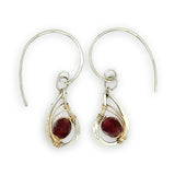 Serendipity Garnet Hoop Earrings E84737 - Art by any Means Jewelryproduct_